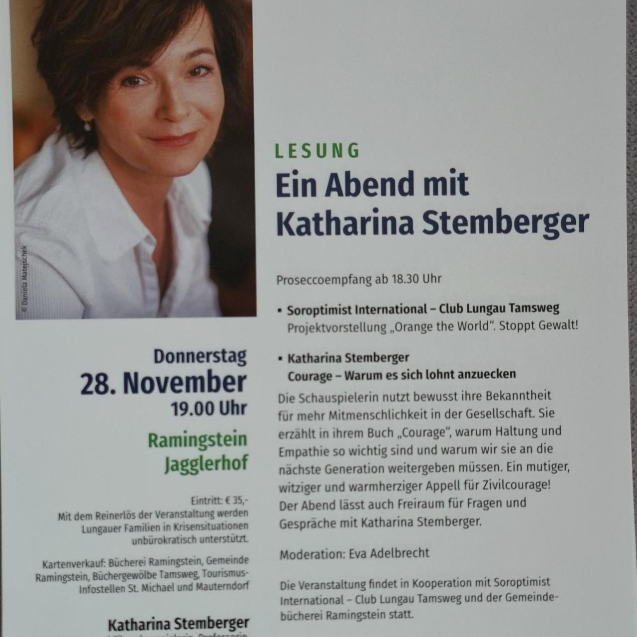 Ein Abend mit Katharina Stemberger
