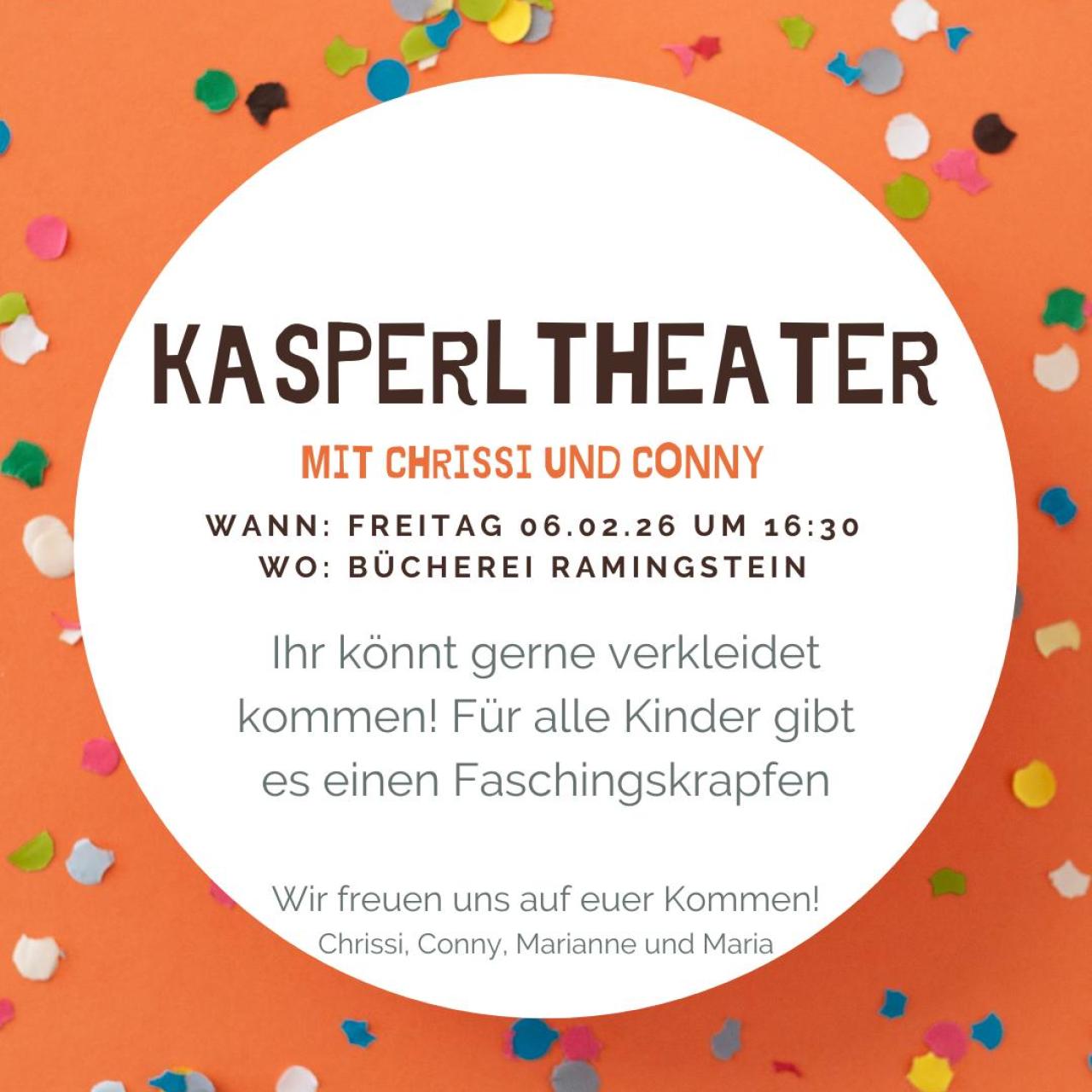 Einladung zum Kasperltheater am 26.03.2026 um 16:30